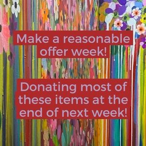 MOVING OUT SALE! REASONABLE OFFERS ACCEPTED